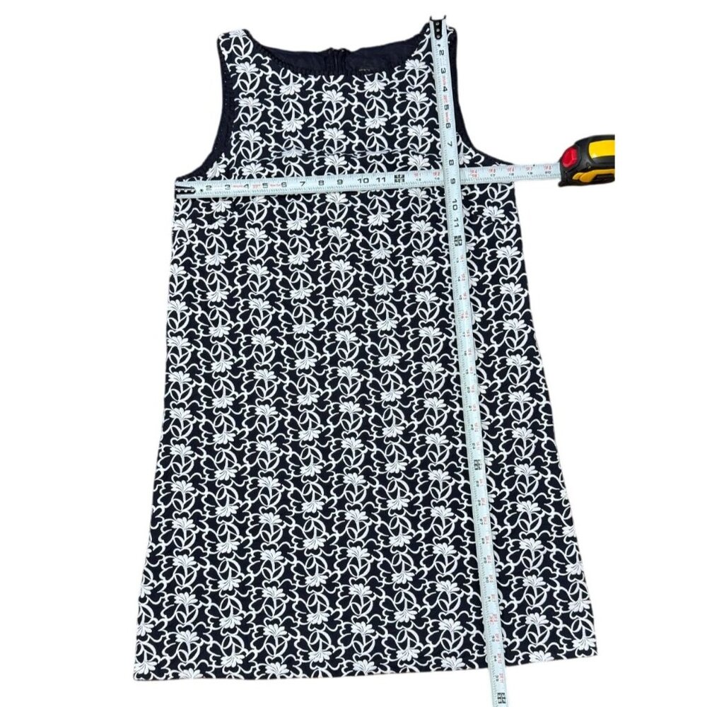 NWOT Ann Taylor Womens Dress Size 8 Sleeveless Black White Floral Print - Picture 9 of 9